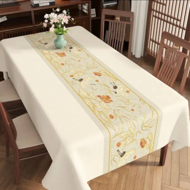 Скатерть DANL 140x100 см, ПВХ, полиэстер, 1 шт