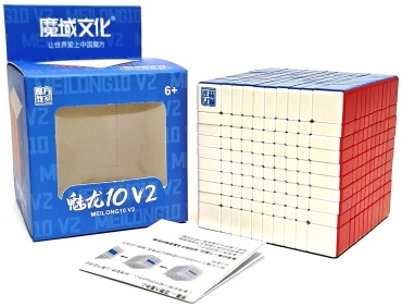 Кубик рубика MoYu 52481 MoYu MoFangJiaoShi MeiLong V2 10x10 без магнитов мультиколор пластик