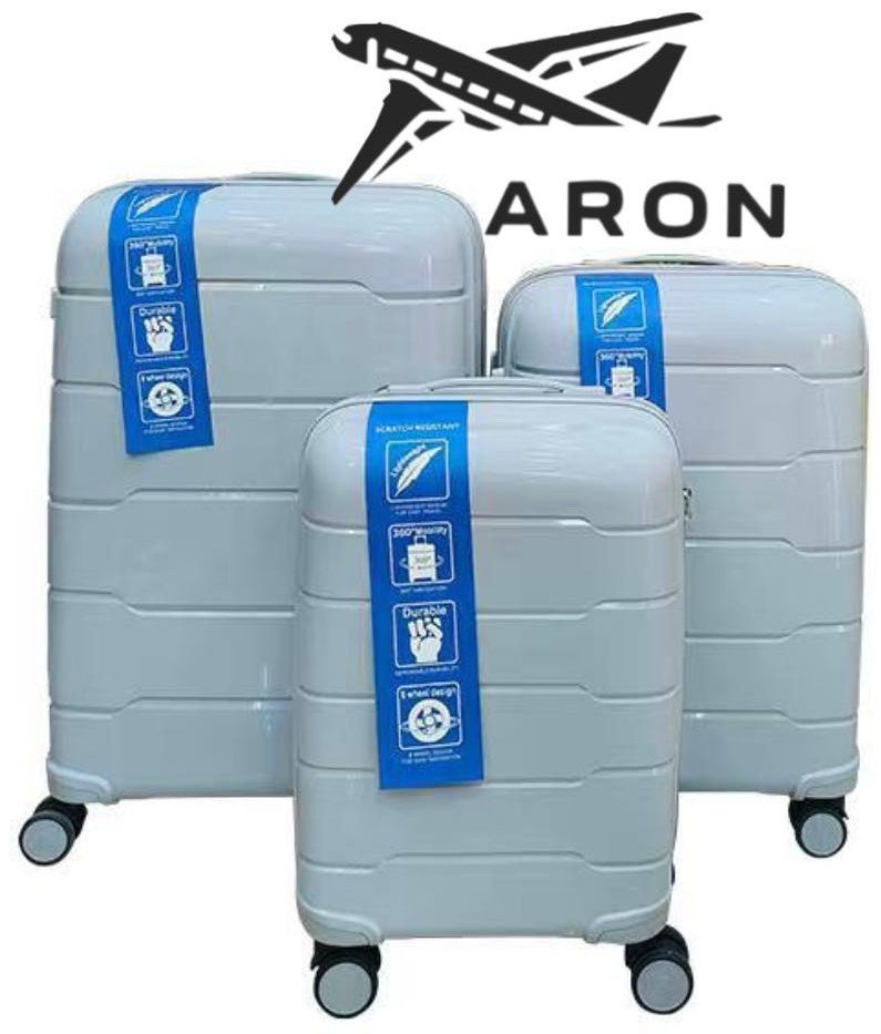 Чемодан ARON-FASHION полипропилен 220 л голубой