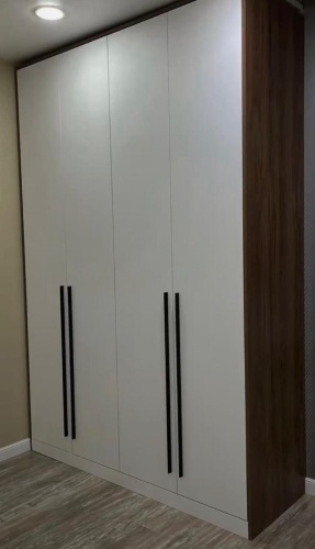 Распашной шкаф Aiba Mebel Calypso, 200x250х57 см, коричневый, белый