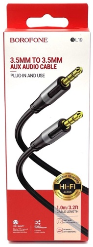 Кабель Borofone 3.5 mm jack - 3.5 mm jack 1 м