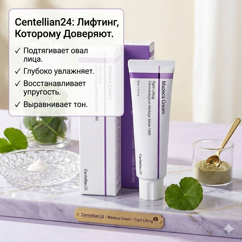 Centellian 24 крем Подтягивающий крем Madeca Cream Tight Lifting 50 мл для лица 50 мл, фото 2