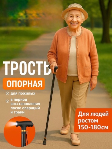 INDIS store трость TR101 черный универсальный