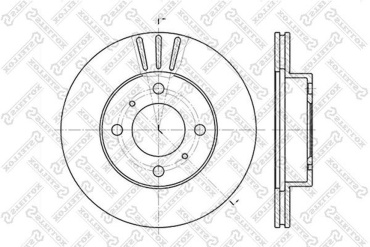 Диски Stellox передние 6020-3021V-SX
