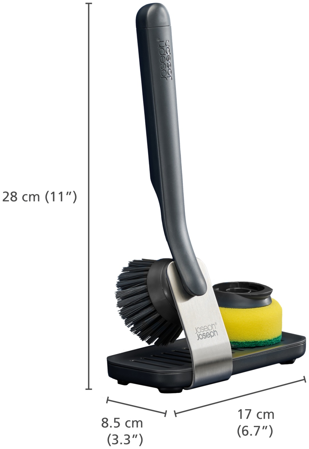 Комплект для уборки для посуды Joseph Joseph 6500011 1 шт, пластик, нержавеющая сталь