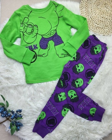 Пижама George baby Халк фиолетовый, зеленый