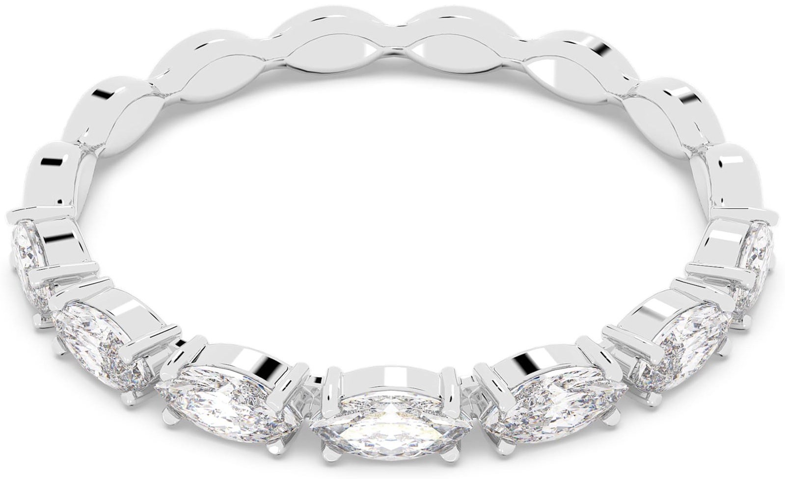 Кольцо Swarovski 5354786 VITTORE:RING MARQUISE CZWH/RHS 55 размер 17 ювелирный сплав, кристаллы Swarovski