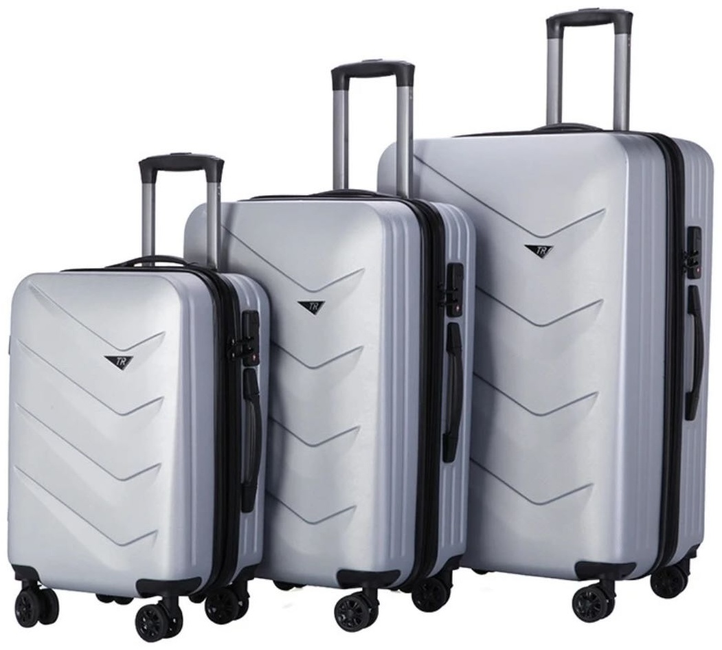 Комплект чемоданов it luggage SAKEN-0907PTISH поликарбонат 200 л серебристый