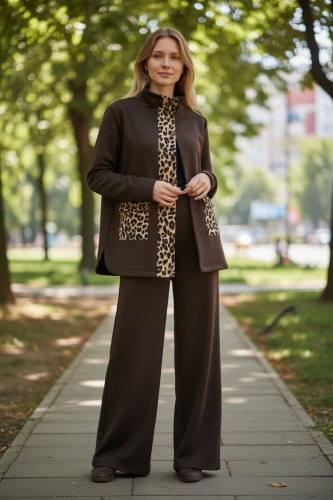 Костюм повседневный FASHION коричневый