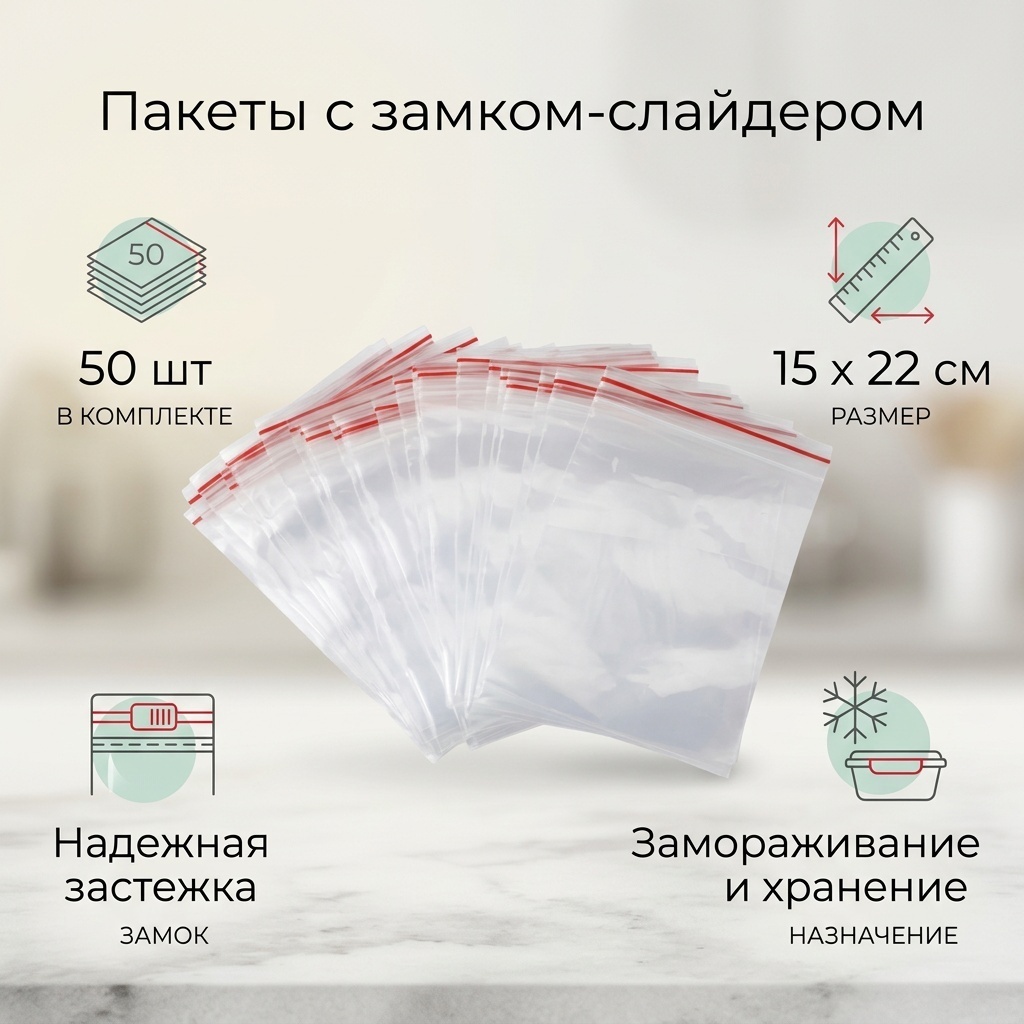 Пакет 868466 для замораживания, для хранения продуктов, для переноски пакетов