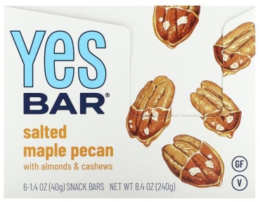 Yes Bar батончик salted maple pecan 6 шт