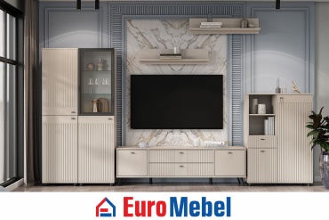 Комплект для гостиной Euromebel Барселона, 00072838, бежевый