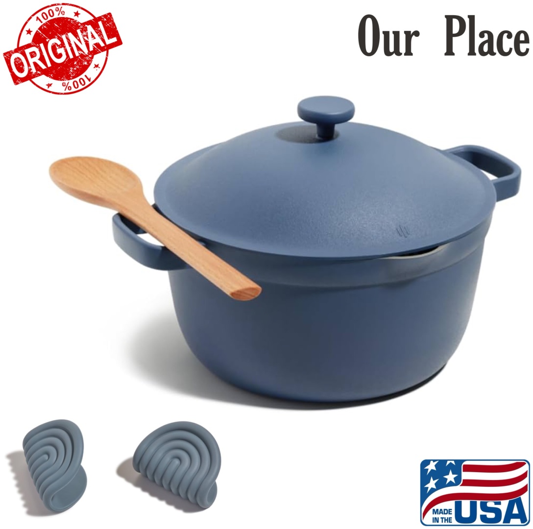 Кастрюля 5.2 л, OUR PLACE USA Perfect Pot Blue Salt керамика