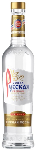 Водка РУССКАЯ Premium классическая зерновой 40% 0.5 л