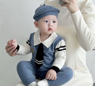 Комбинезон синий