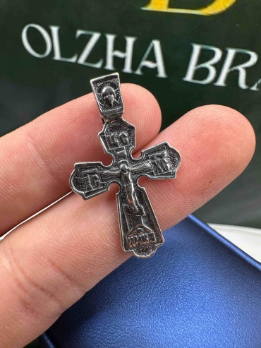 Крестик OLZHA BRAND Bax Mar вес 2.8 г серебро, без вставок