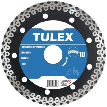 Диск отрезной алмазный 110x22.2х10 мм, Tulex 8010110