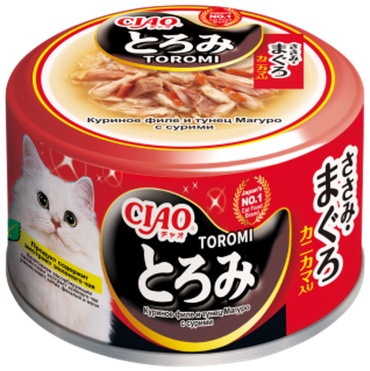 INABA кусочки в соусе курица, тунец 80 г 1 шт