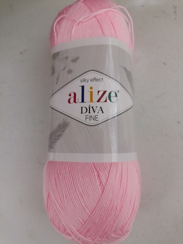Diva Fine Alize 185 Нежно розовый 600 м 100 г