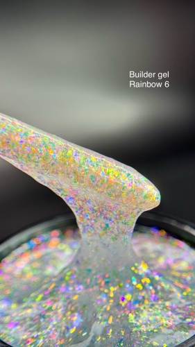 Novel гель Builder Gel Rainbow 6 15 мл