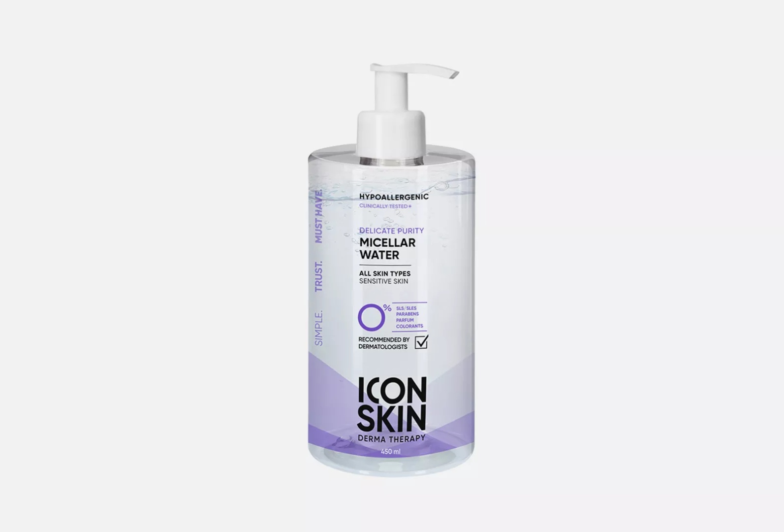 ICON SKIN Delicate Purity мицеллярная вода 450 мл