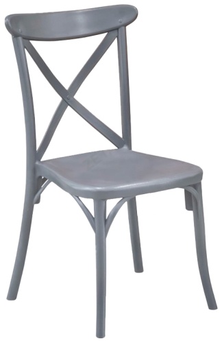 Стул ZETA Кантри, 87.5x43x45 см, серый
