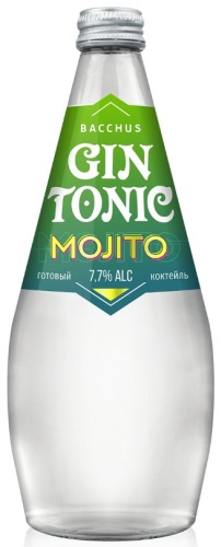Джин BACCHUS Mojito прозрачный 7.7% 0.7 л