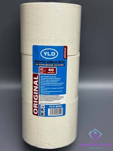 YLD малярная лента 80 мм х 40 м, 3 шт