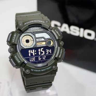 Кварцевые CASIO WS-1500H-3B пластик