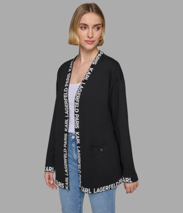 Кардиган KARLLAGERFELD черный