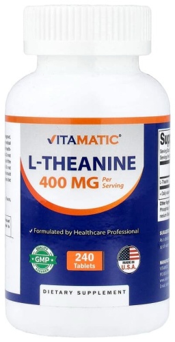 Аминокислота Vitamatic L-теанин нейтральный 240