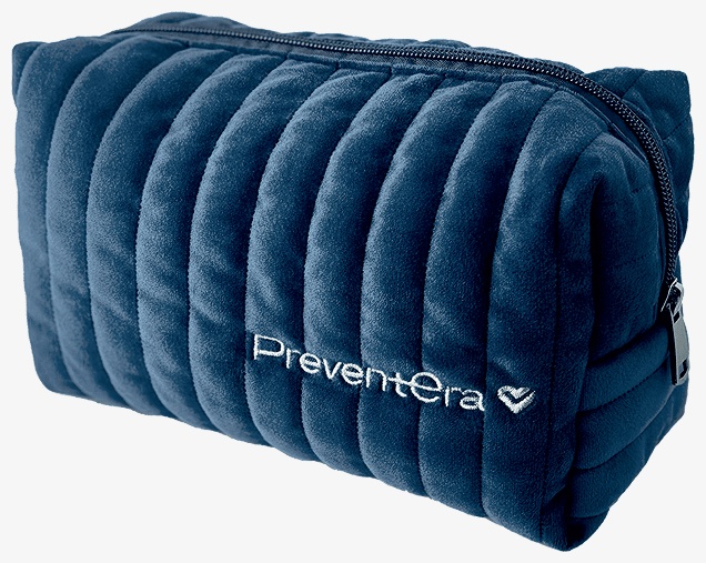 PreventEra косметичка полиэстер синий 9X21 см