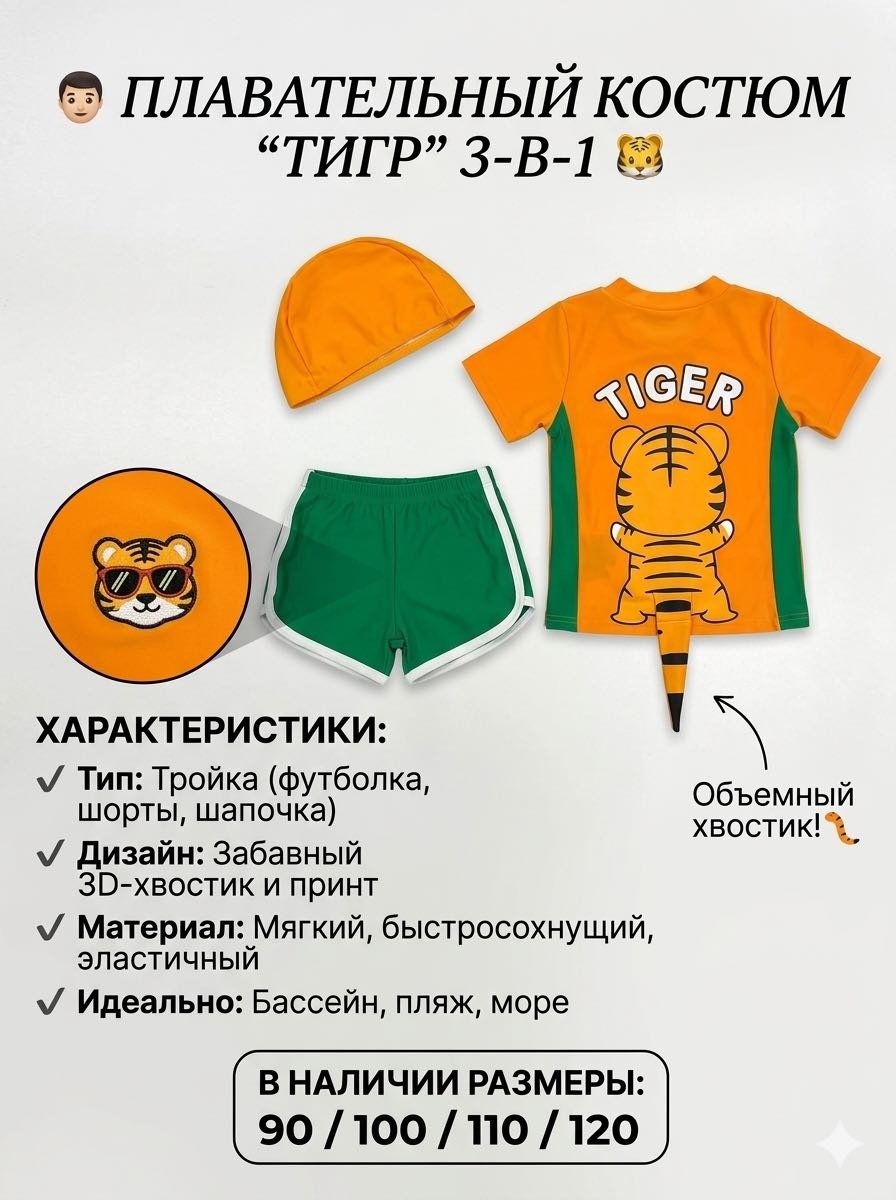 Комплект оранжевый, зеленый