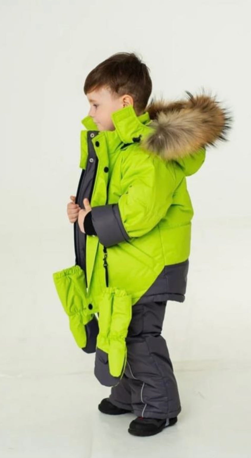 Комплект с комбинезоном NORDTEX KIDS салатовый