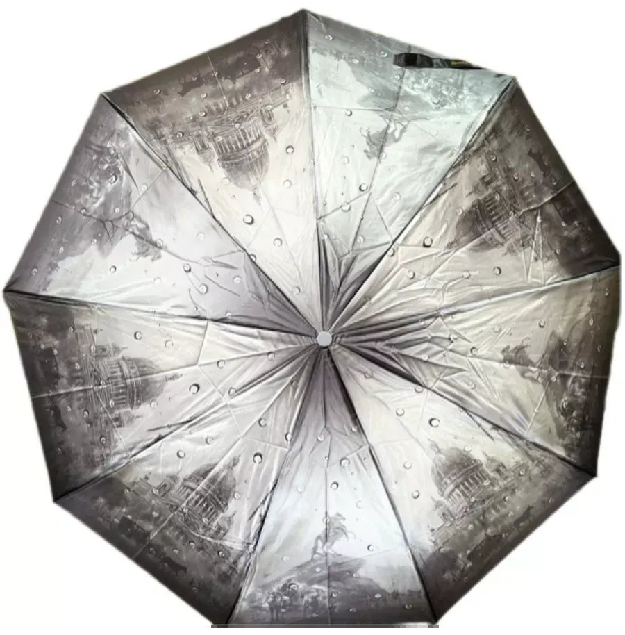 Складной зонт UMBRELLA полуавтомат коричневый