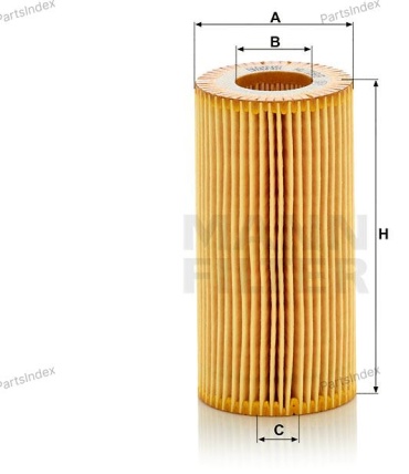 MANN FILTER Фильтр Масляный Двигателя HU7198Y