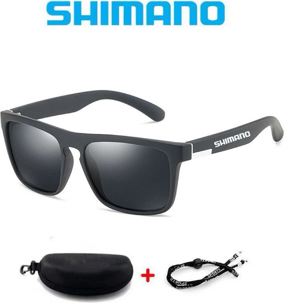 SHIMANO солнцезащитные очки прямоугольные поляризованные