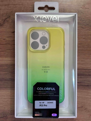 Чехол X-LEVEL для Apple iPhone 15 Pro многоцветный