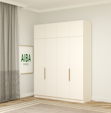 Распашной шкаф Aiba Mebel AYA , 200x260х57 см, белый