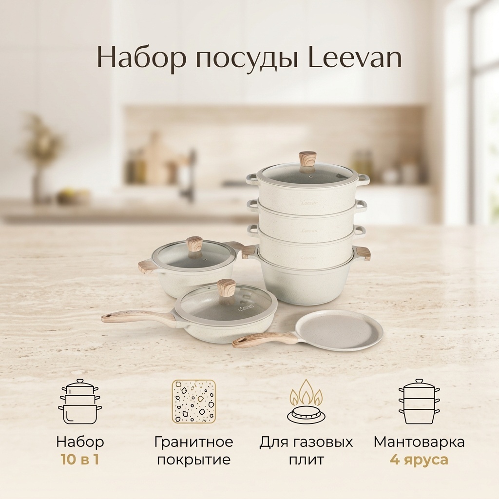 Смешанный набор Leevan 10 в 1