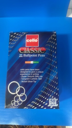 Ручка шариковая Cello CLASSIC 50 шт, 0.6 мм, цвет чернил синий