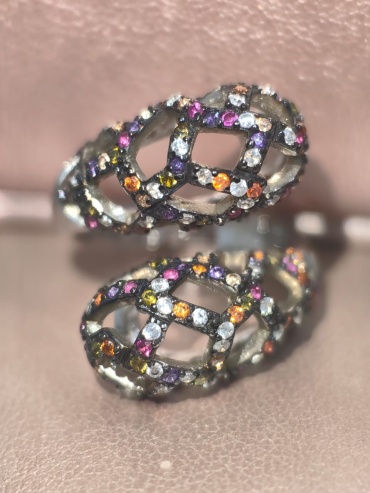 DARID JEWELLERY Ser:14 размер 17 вес 8.05 г серебро, циркон
