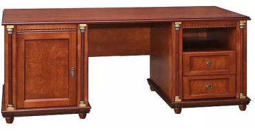 Стол письменный Пинскдрев Валенсия, 191х76x78 см, коричневый