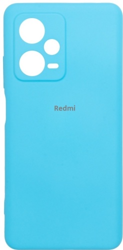 Чехол GLASS для Xiaomi Redmi Note 12 Pro+ 5G голубой