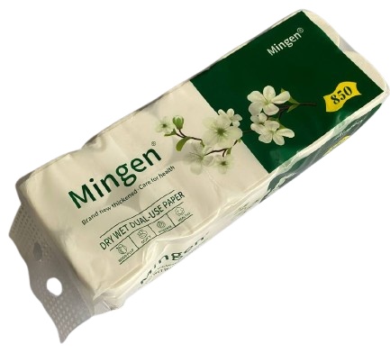 Mingen туалетная бумага 5-слойный 10 шт, вторичная целлюлоза