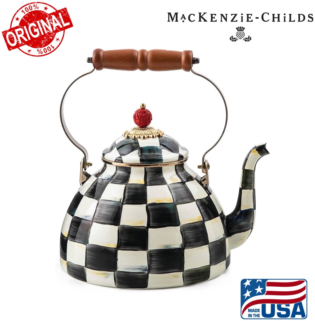 MACKENZIE-CHILDS чайник Courtly Check 3 л, эмалированная сталь