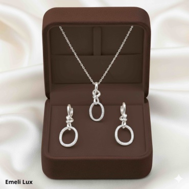 Emeli lux 01233 вес 5.1 г серебро, фианит