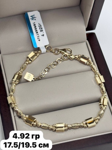 Sandu gold 96584215 длина 17 см, вес 4.92 г золото, плетение фантазийное
