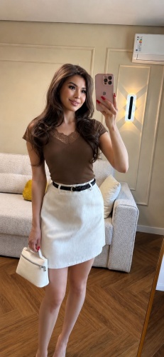 Футболка AMOLLYA коричневый