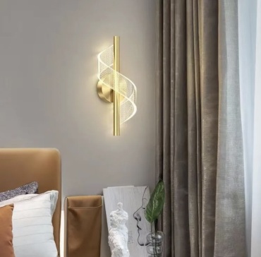 Бра настенный LED, золотистый
